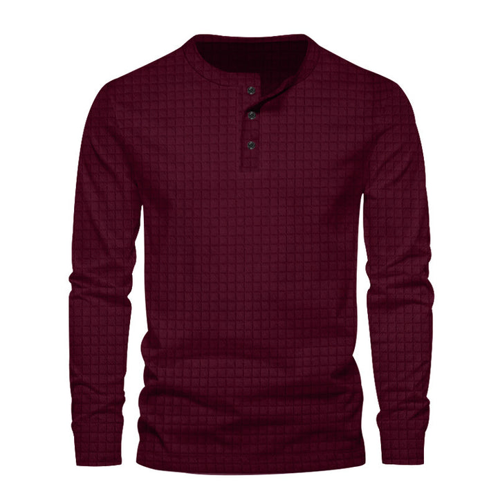 Men's long sleeve shirt with textured design Lune London