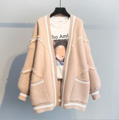 Ladies oversized knit cardigan Lune London