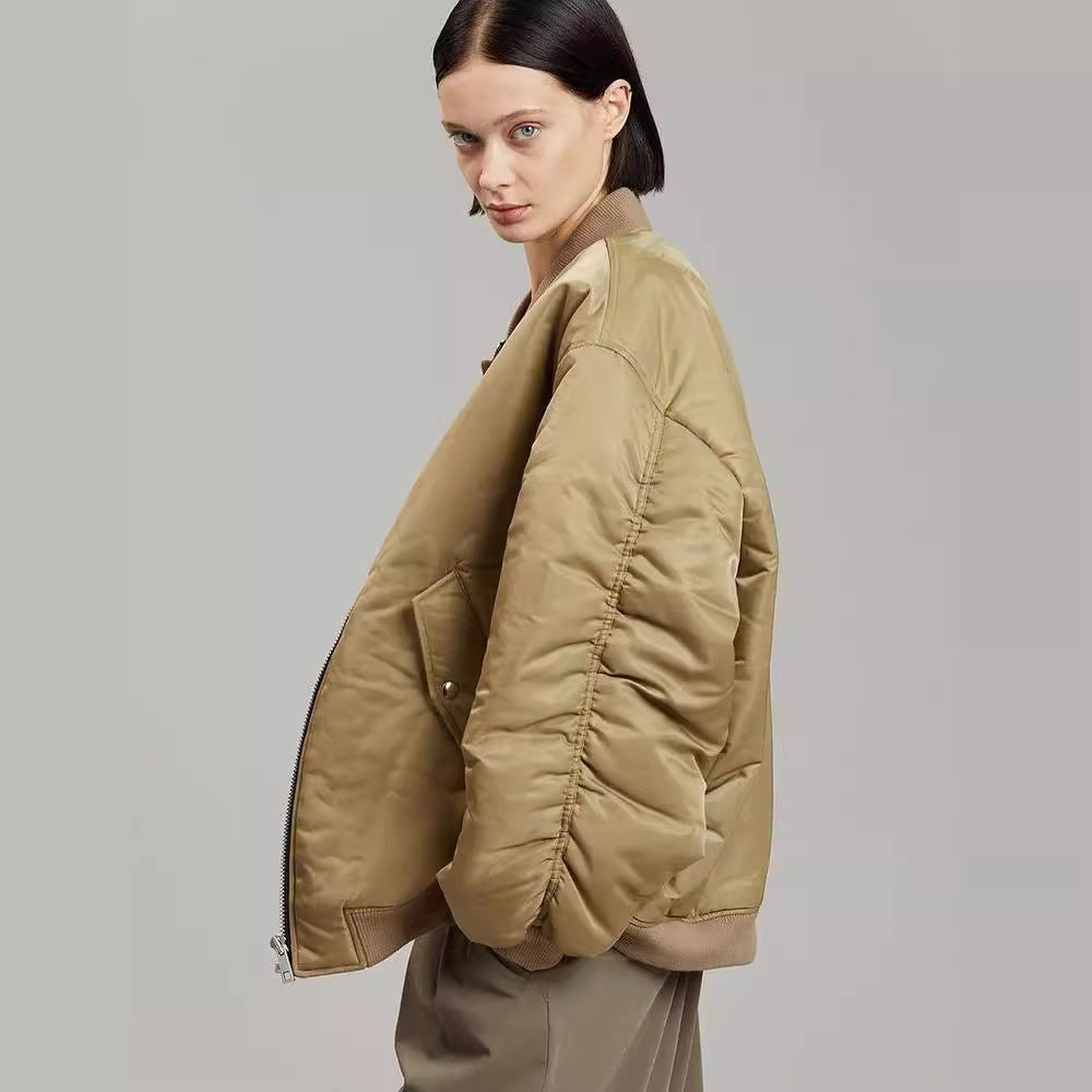 Ladies Oversize-Chic Down Jacket and Style