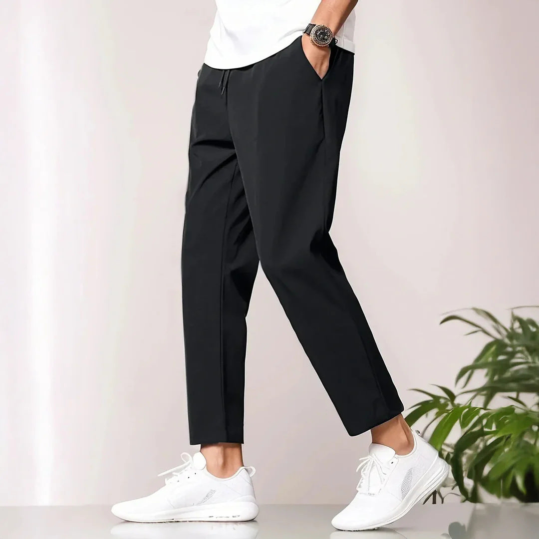 Casual trousers for men with elastic waistband and side pockets Lune London