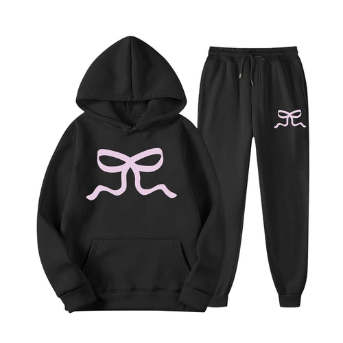 Ensemble de sweat à capuche décontracté et de pantalon de jogging pour femmes Chic & Stil