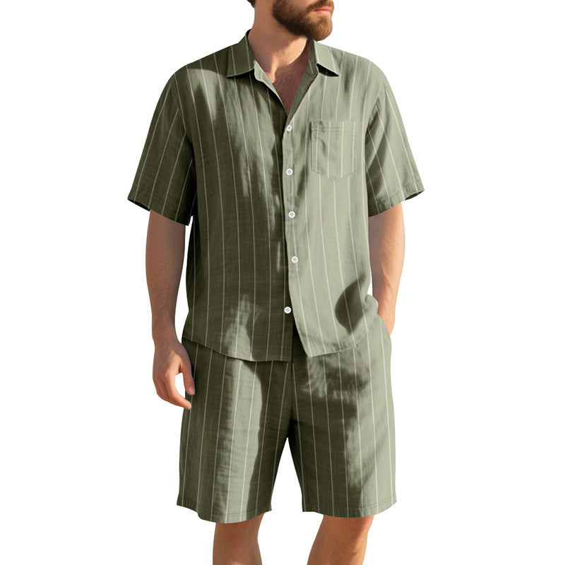 Men's pajama set with an elegant striped pattern Lune London