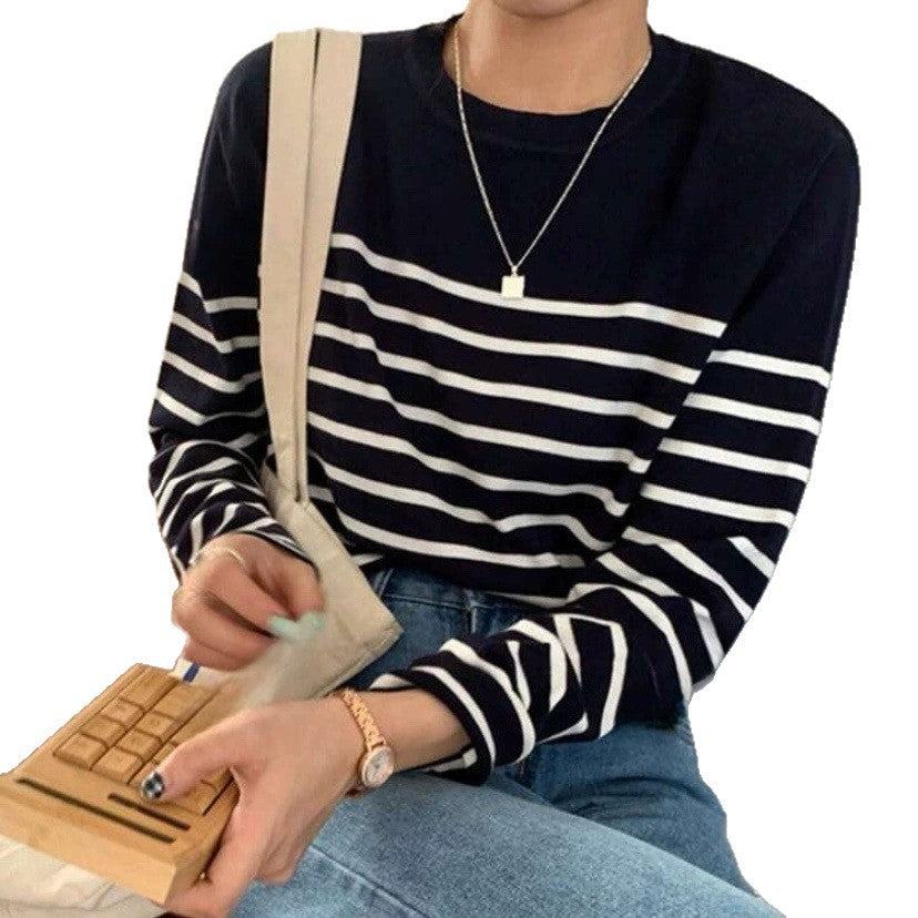Ladies striped long sleeve t-shirt Lune London
