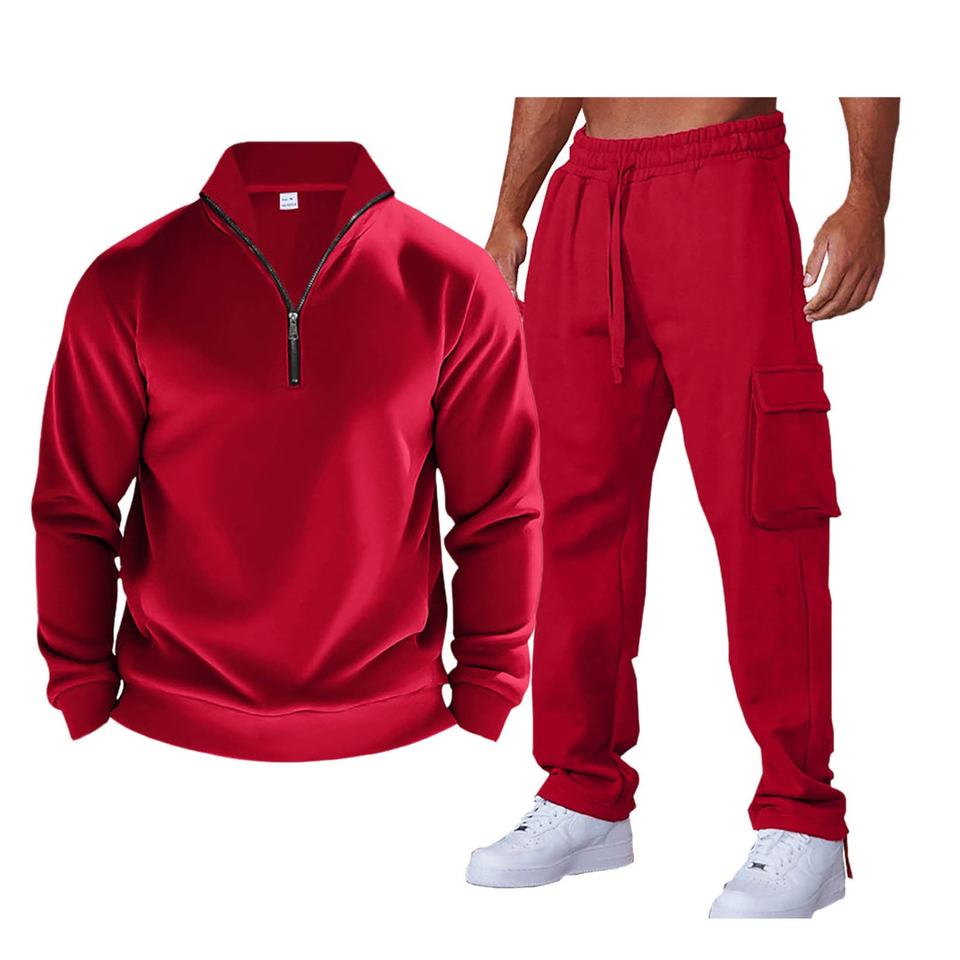 Men's Tracksuit with Practical Zip Collar and Side Pockets Lune London