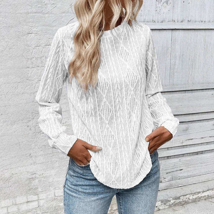Ladies' knit sweater with structured design Lune London