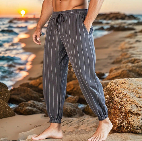 Leisure pants for men with elastic waist and side pockets Lune London