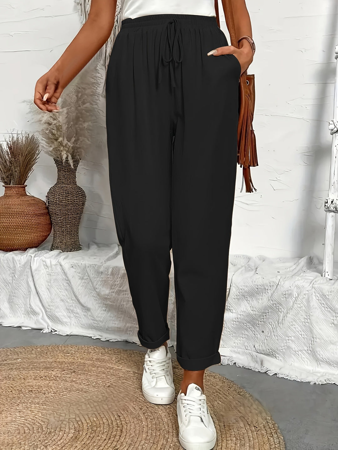 Pantalon en lin décontracté pour femmes Lune London