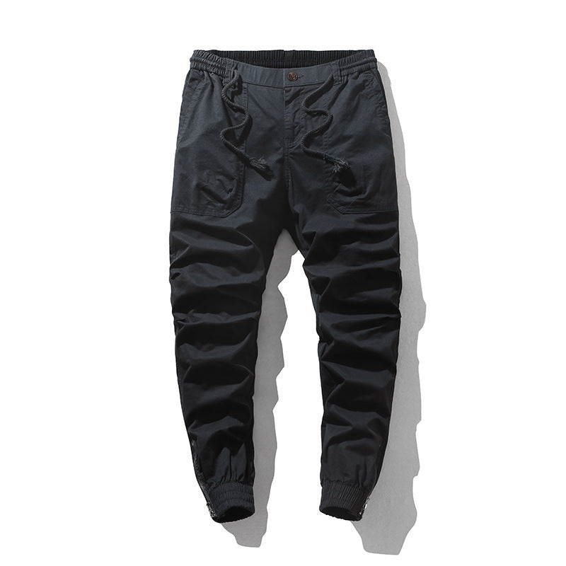 Men's cargo pants with elastic waistband and practical side pockets Lune London