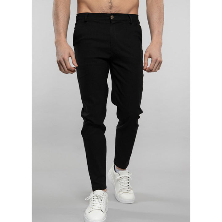 Elegant slim-fit suit trousers for men with modern details Lune London