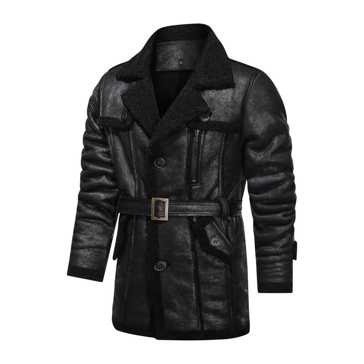Cozy leather jacket for men with fur lining Lune London