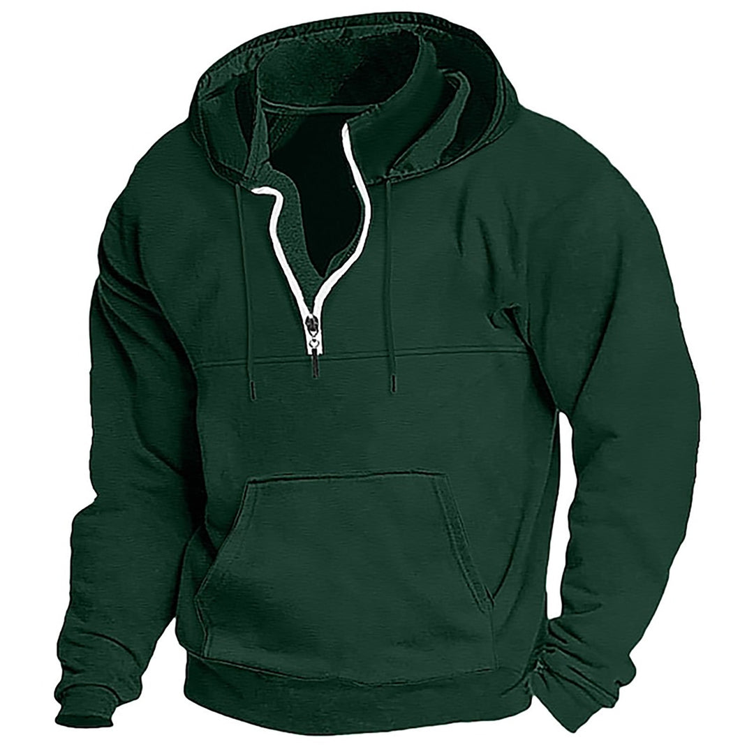 Comfortable hooded sweatshirt for men with full zip Lune London