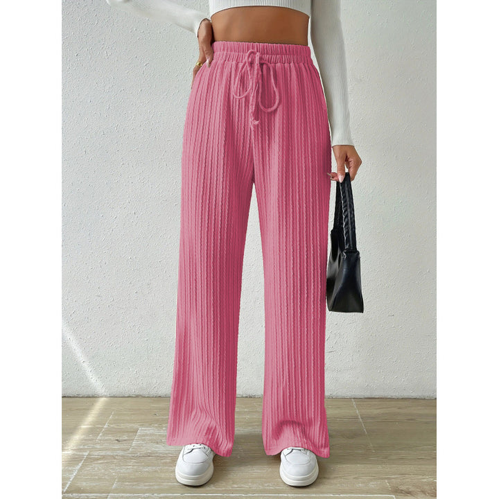 Comfortable casual pants for women in ribbed design Lune London