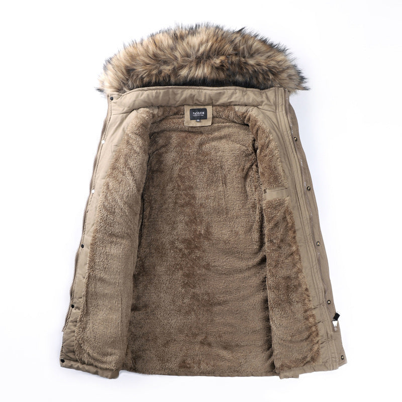 Men's winter parka with removable hood and warm lining Lune London