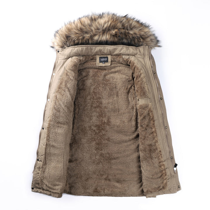 Men's winter parka with removable hood and warm lining Lune London