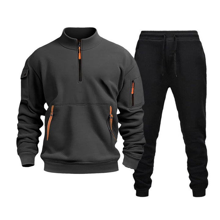 Men's modern sports suit with functional pockets and zipped details Lune London