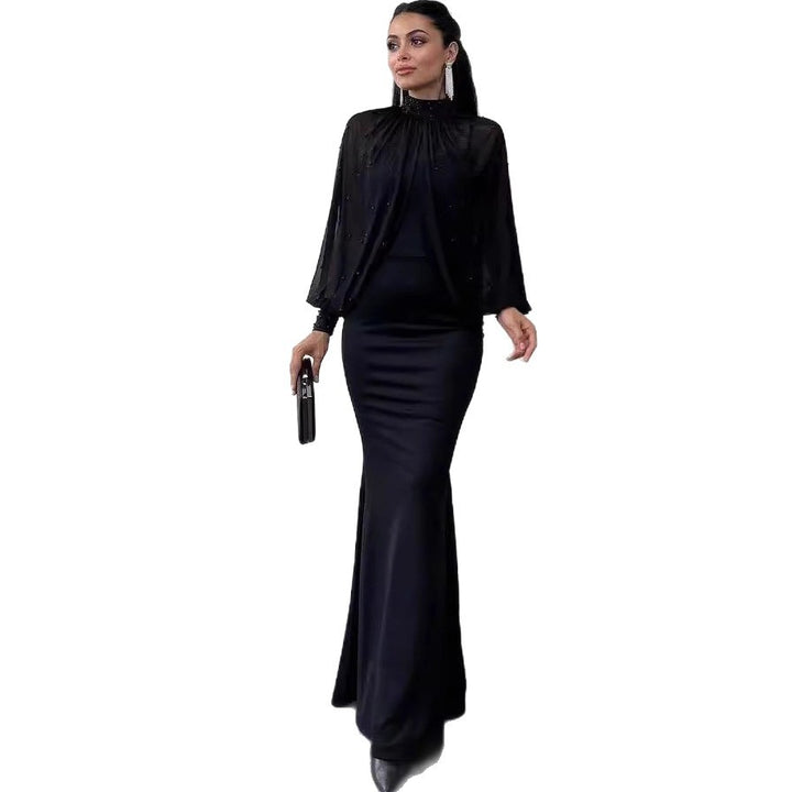 Ladies Elegant Evening Dress with Sparkling Top Lune London
