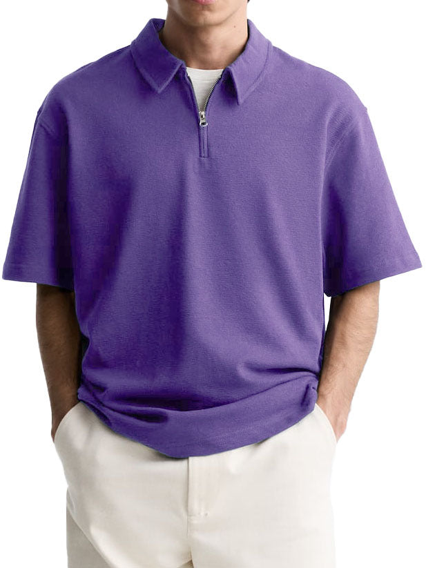Men's polo with short zipper and high-quality fabric Chic and Style