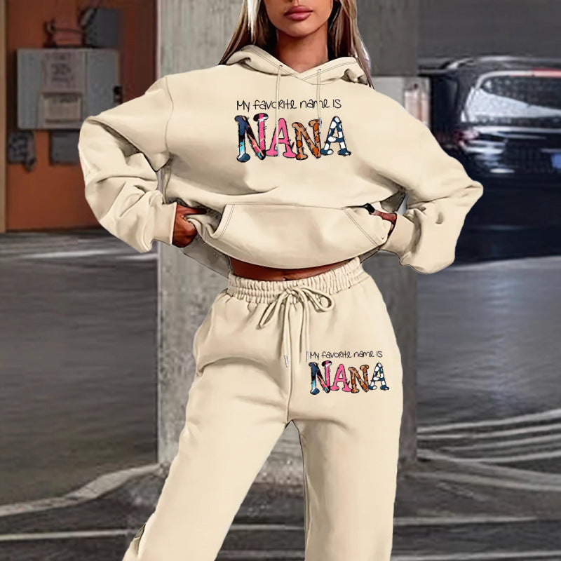 Women's tracksuit with creative lettering and comfortable fit Lune London
