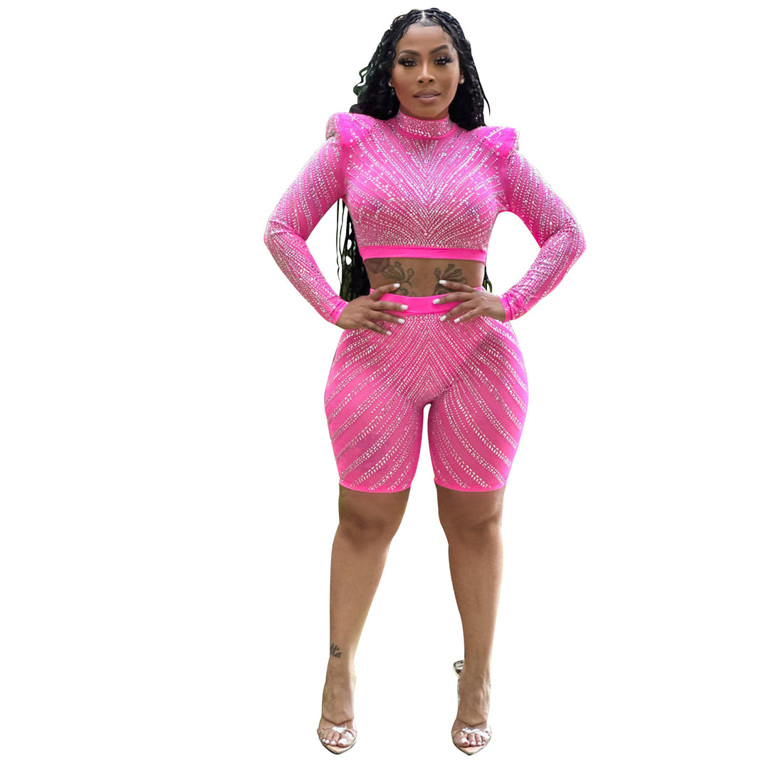 Ladies Glitter Two-Piece Body Set Lune London