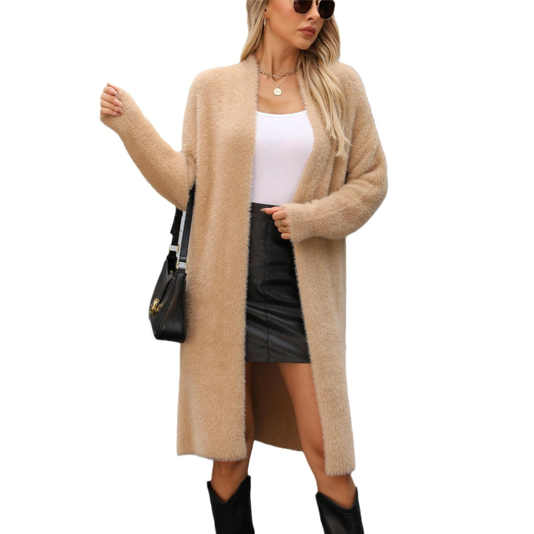 Cardigan tricot moelleux femme avec découpe ouverte et manches longues Chic & Stil