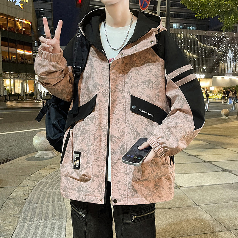 Urban windbreaker jacket for men with functional pockets Lune London
