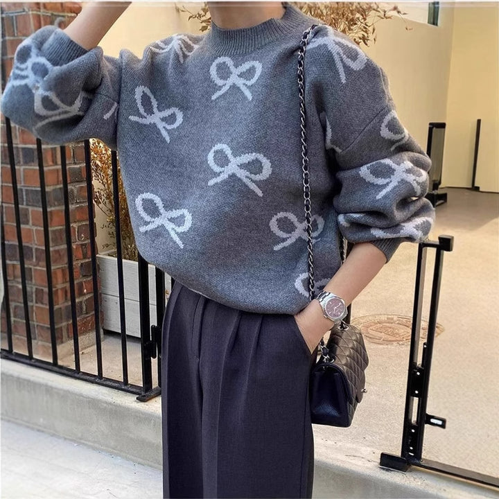 Lune London casual fit patterned sweater for women