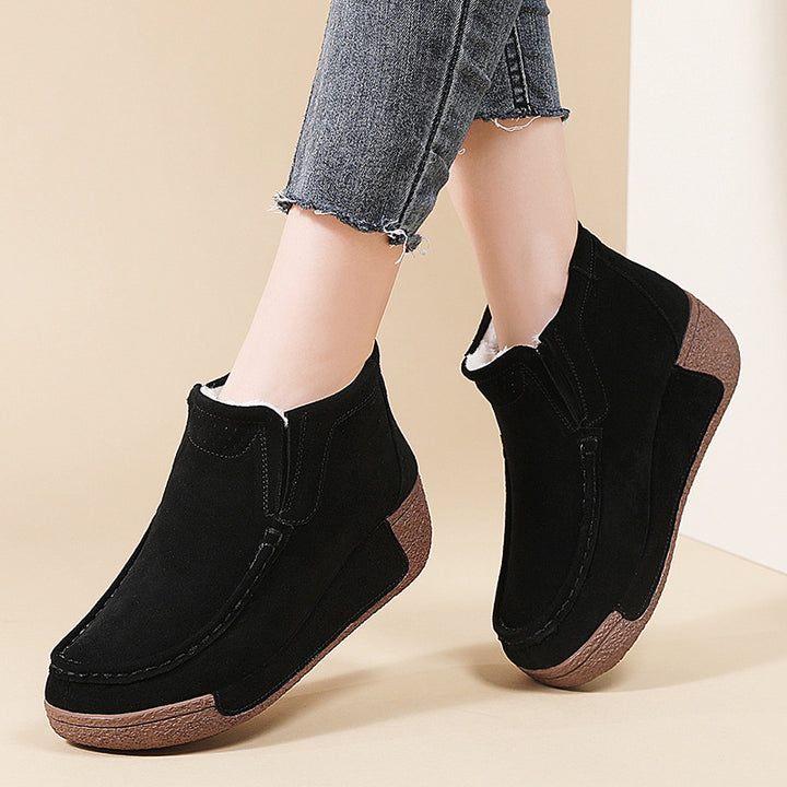Short ankle boots for ladies, comfortable, with warm lining and non-slip sole Lune London