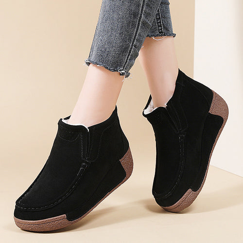 Short ankle boots for ladies, comfortable, with warm lining and non-slip sole Lune London