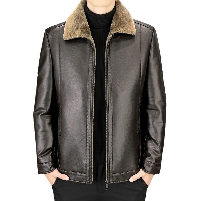 Trendy leather jacket for men with plush lining Lune London