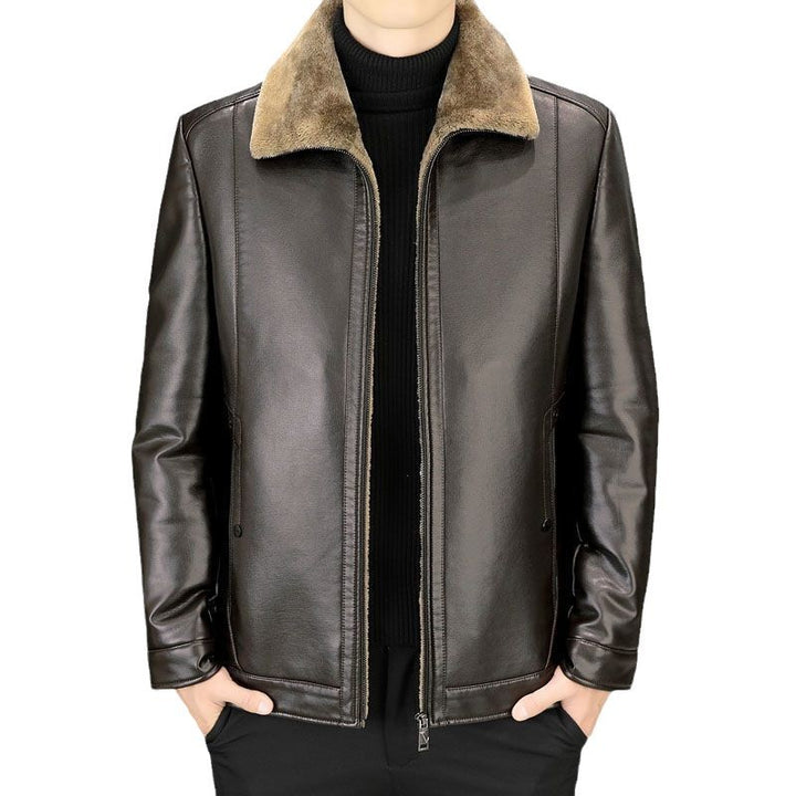 Trendy leather jacket for men with plush lining Lune London