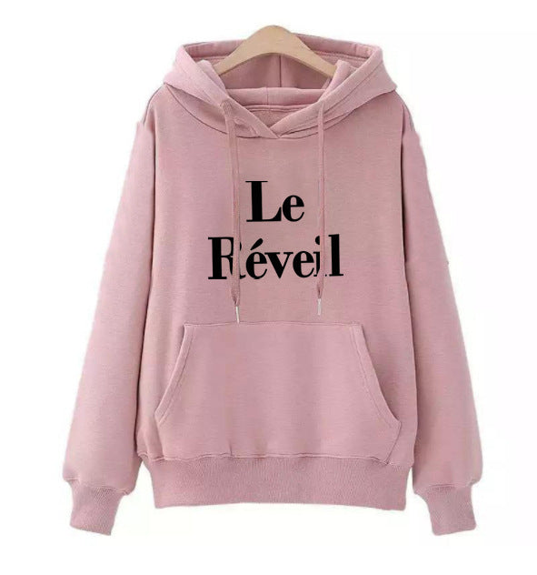 Ladies hoodie with stylish lettering Chic & Stil