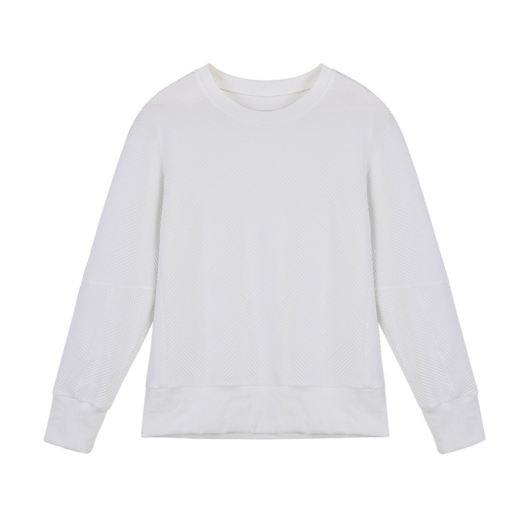 Sweatshirt for women with a trendy textured design and a high-quality cotton blend Lune London