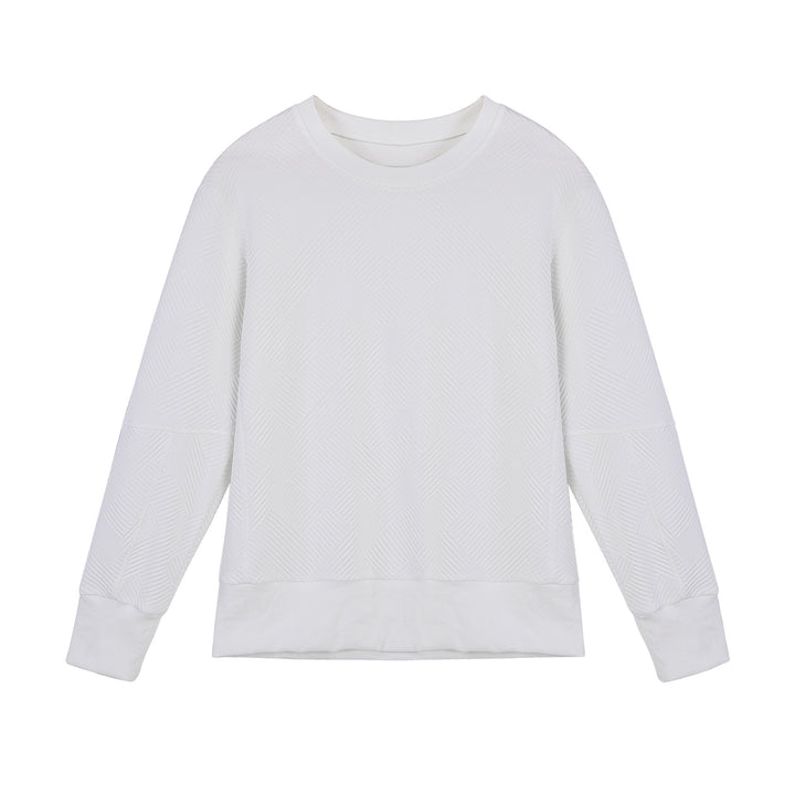 Sweatshirt for women with a trendy textured design and a high-quality cotton blend Lune London