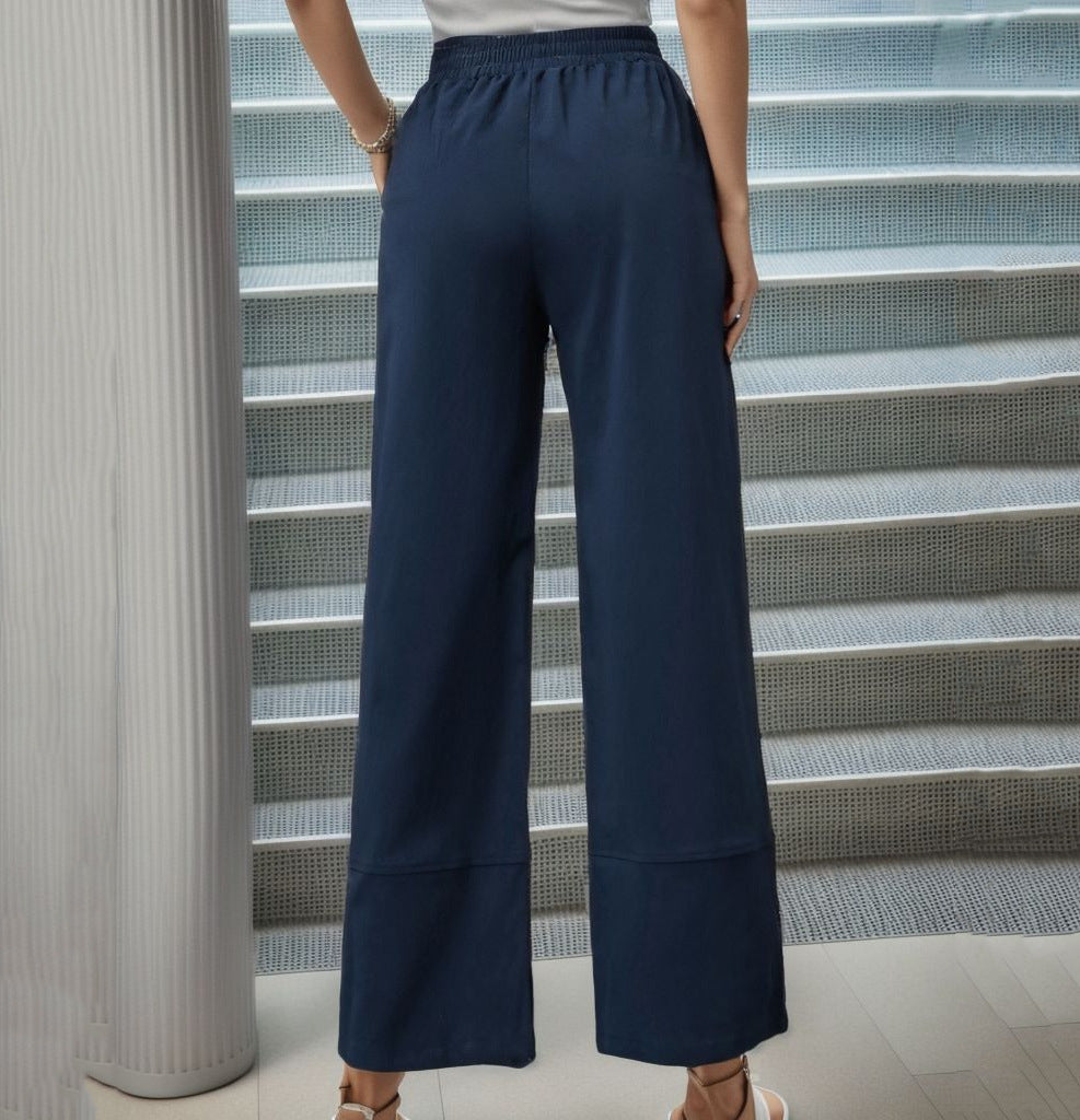 Loose chino pants for women with button details Lune London