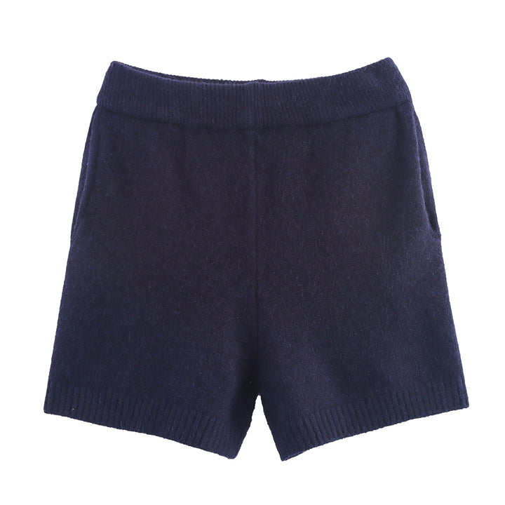 Knitted set for women with V-neck and elastic waist Lune London