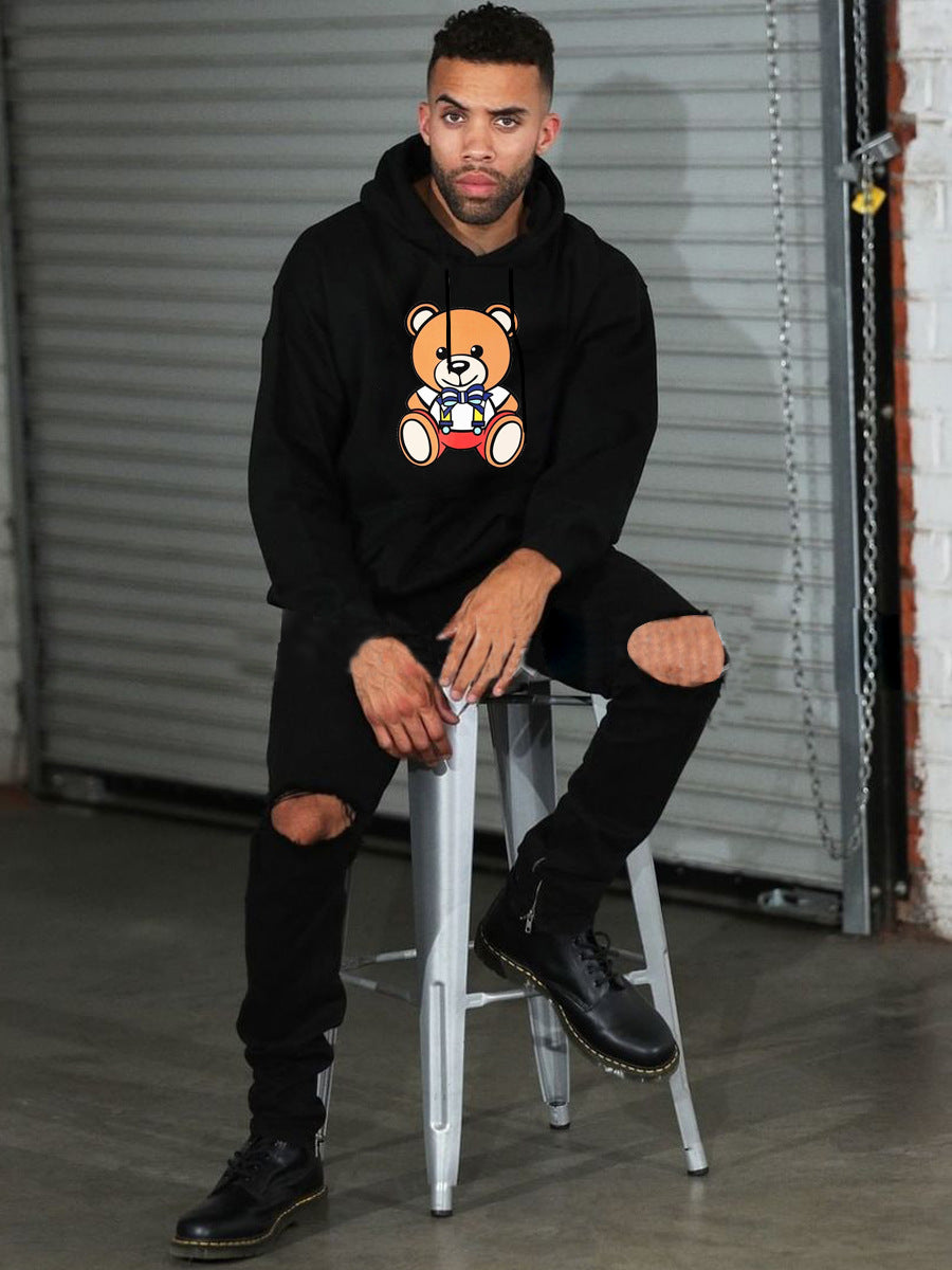 Women's hoodie with a cute bear pattern Lune London