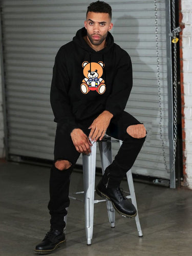 Women's hoodie with a cute bear pattern Lune London