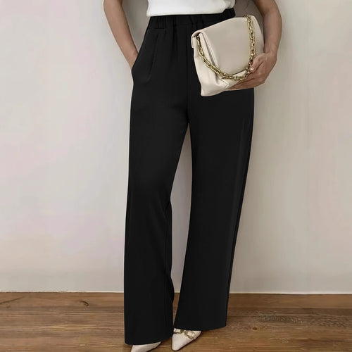 Women Elegant Wide Pleated Pants Lune London