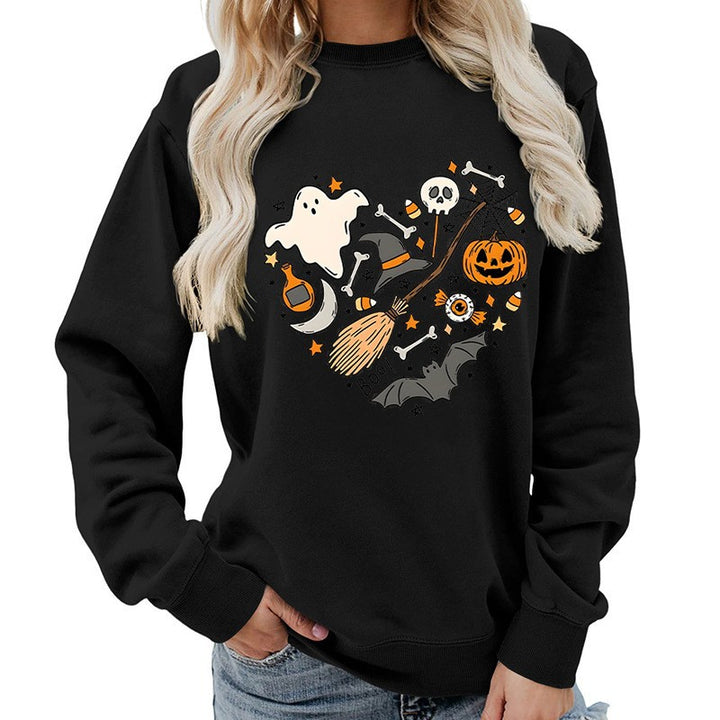 Sweatshirt d'Halloween pour femmes avec design créatif Chic & Stil