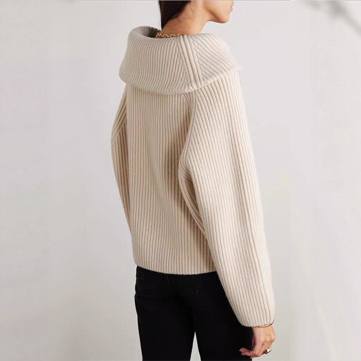 Hoodie pour femmes en design côtelé décontracté Chic & Stil