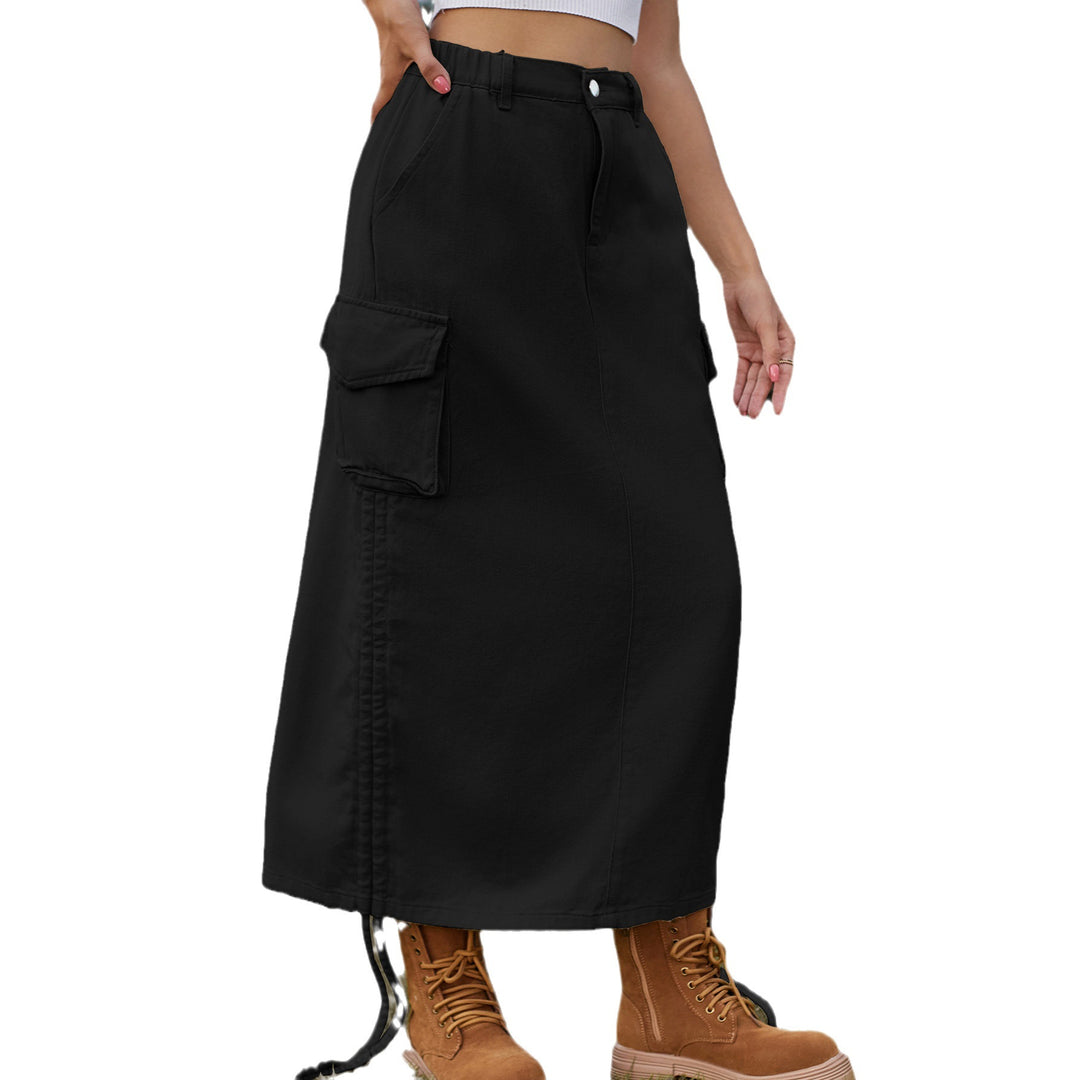 Cargo skirt for women with adjustable waist and practical side pockets Lune London