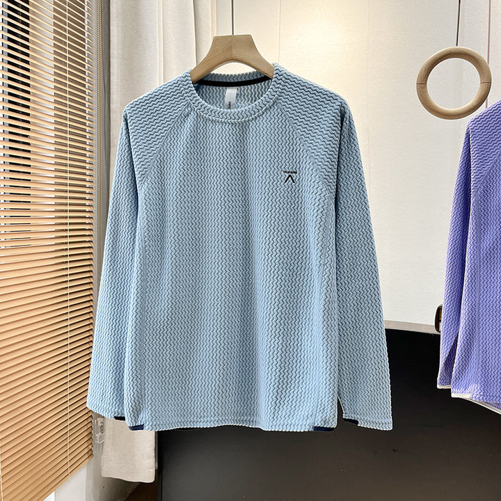 Chemise élégante à manches longues pour femmes avec un design texturé Chic & Stil