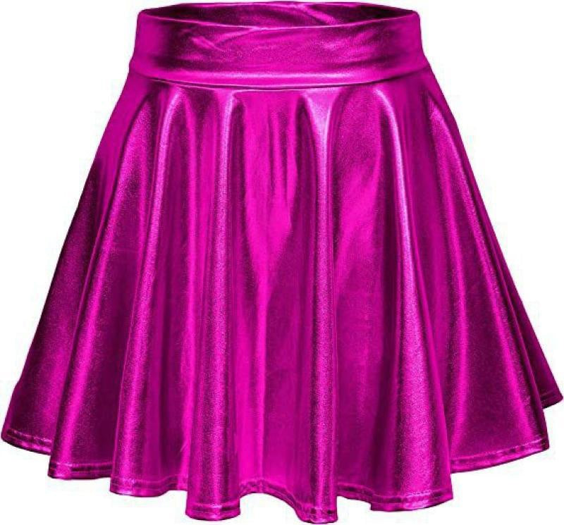 High-waisted elegant synthetic leather skirt for women Lune London