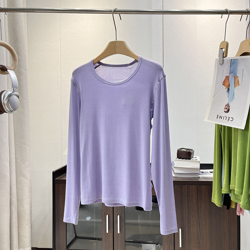 Chemise à manches longues pour femmes en jersey doux avec coupe ergonomique Chic & Stil