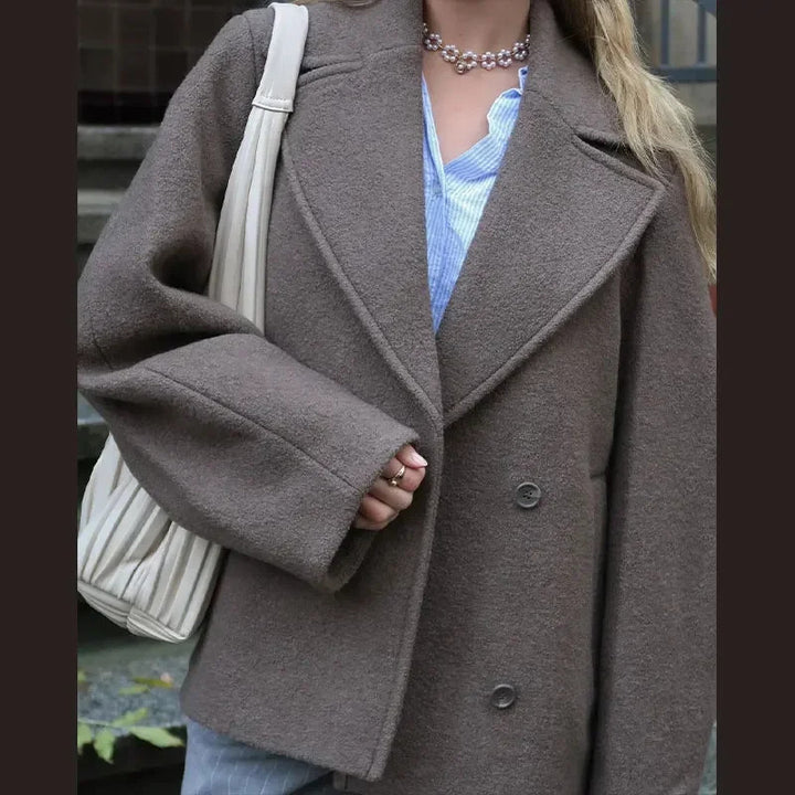 Oversized wool coat for women Lune London