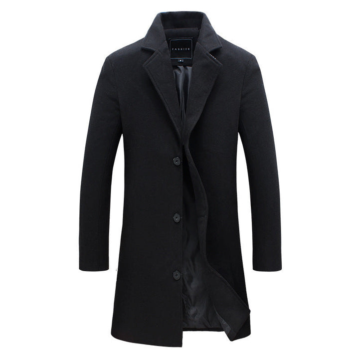 Lune London | Men's Elegant Wool Coat with Modern Cut and Warm Interior