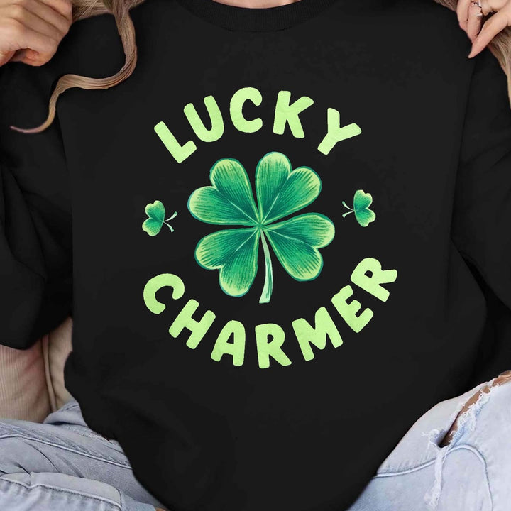 Women's sweatshirt with motivational print and casual fit Lune London
