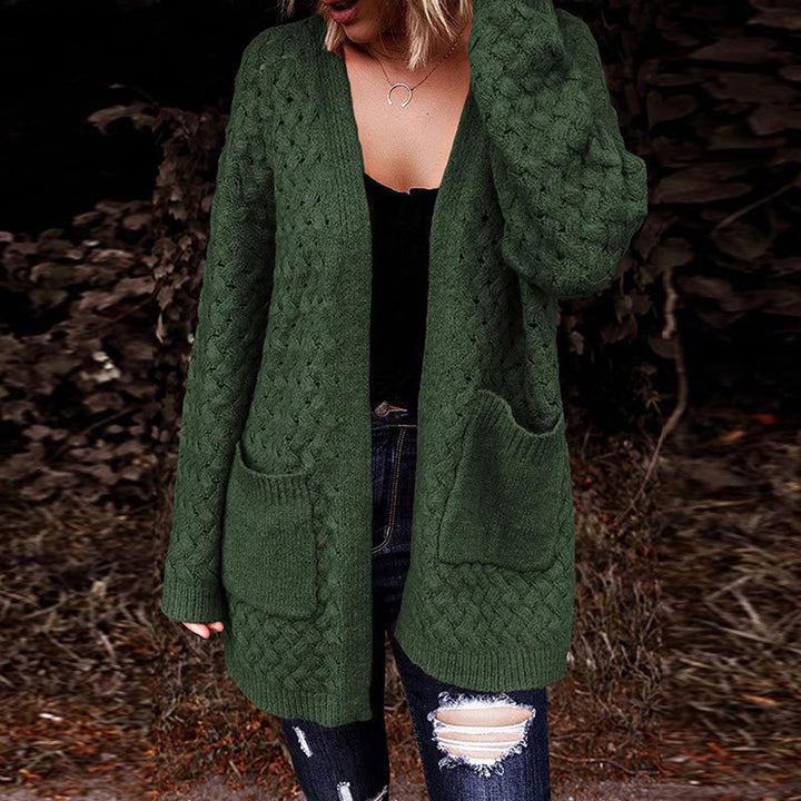 Cardigan pour femmes avec motif texturé et poches pratiques Chic & Stil