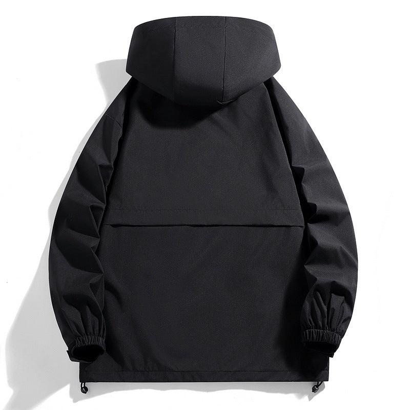 Men's waterproof transition jacket with adjustable hood and practical pockets Lune London