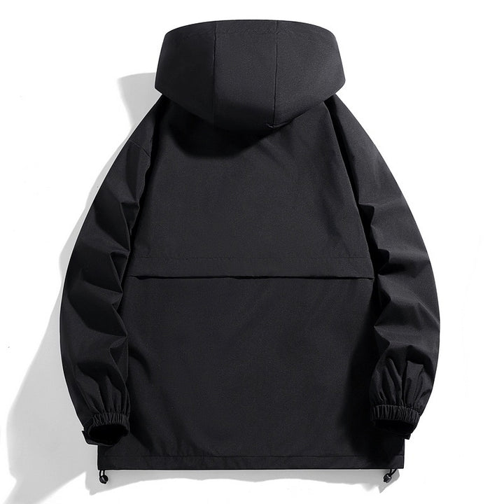 Men's waterproof transition jacket with adjustable hood and practical pockets Lune London